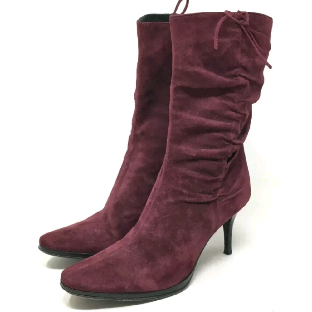 Barneys NY Berry Suede Boots 37 / 6 ITALY - Picture 2 of 8
